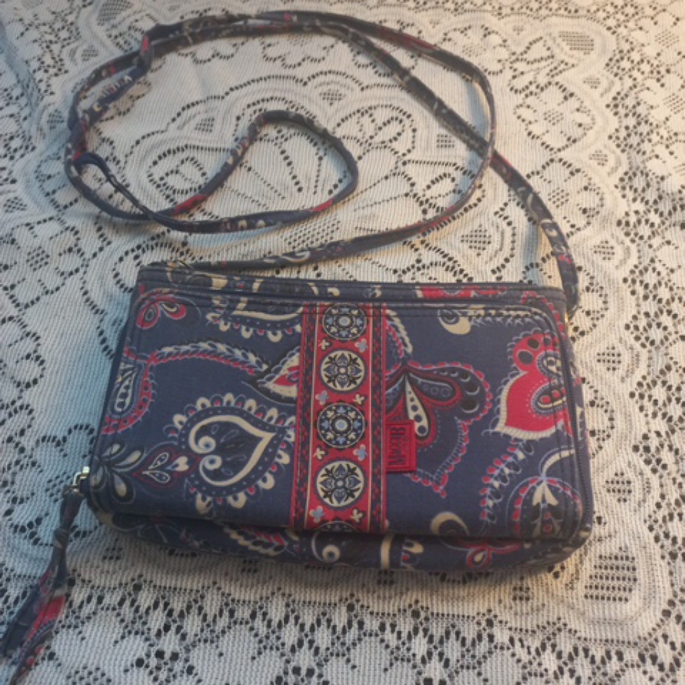 Maggi B Crossbody Boho Design Fabric Purse